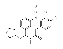 2-(3,4-dichlorophenyl)-N-[1-(3-isothiocyanatophenyl)-2-pyrrolidin-1-ylethyl]-N-methylacetamide