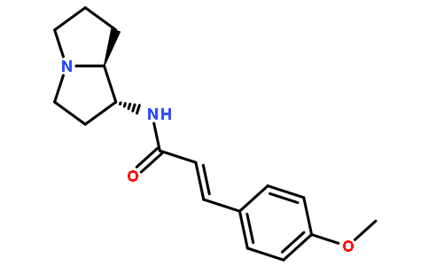 (2E)-N-[(1R,7aS)-六氢-1H-吡咯啉嗪-1-基]-3-(4-甲氧苯基)丙-2-烯酰胺