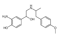2-氨基-4-[1-羟基-2-[1-(4-甲氧苯基)丙烷-2-基氨基]乙基]苯酚
