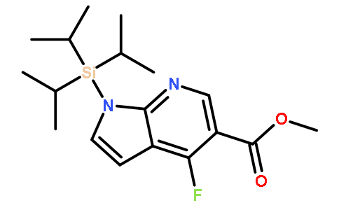 4-氟-1-[三(1-甲基乙基)硅酯]-1H-吡咯并[2,3-B]吡啶-5-羧酸甲酯