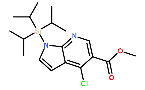 4-氯-1-[三(1-甲基乙基)甲硅烷基]-1H-吡咯并[2,3-b]吡啶-5-羧酸甲酯