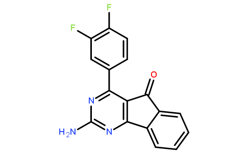 2-氨基-4-(3,4-二氟苯基)-5H-茚并[1,2-d]嘧啶-5-酮