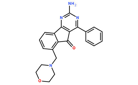 2-氨基-6-(吗啉甲基)-4-苯基-5H-茚并[1,2-d]嘧啶-5-酮