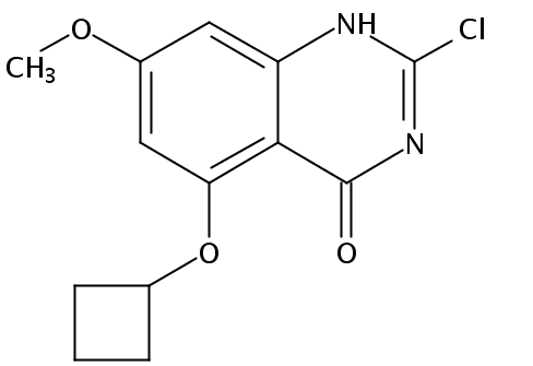 4(3H)​-​Quinazolinone, 2-​chloro-​5-​(cyclobutyloxy)​-​7-​methoxy-