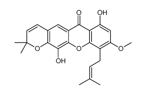 7,12-二羟基-9-甲氧基-2,2-二甲基-10-(3-甲基-2-丁烯-1-基)-2H,6H-吡喃并[3,2-B]氧杂蒽