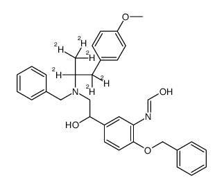 N-[5-[2-[benzyl-[1,1,1,2,3,3-hexadeuterio-3-(4-methoxyphenyl)propan-2-yl]amino]-1-hydroxyethyl]-2-phenylmethoxyphenyl]formamide