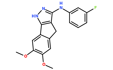 N-(3-氟苯基)-6,7-二甲氧基-1,4-二氢茚并[1,2-c]吡唑-3-胺