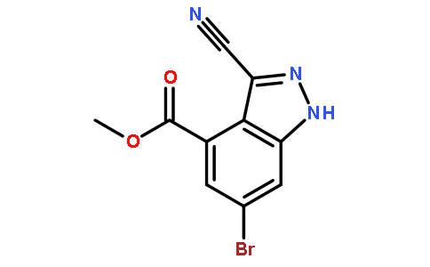 6-溴-3-氰基-4-吲唑羧酸甲酯