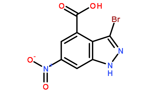 3-溴-6-硝基-1H-吲唑-4-羧酸