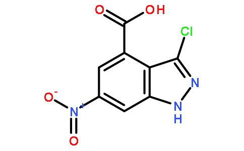 3-氯-6-硝基-4-(1h)吲唑 羧酸