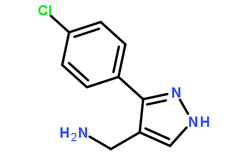 C-[3-(4-氯-苯基)-1H-吡唑-4-基]-甲基胺