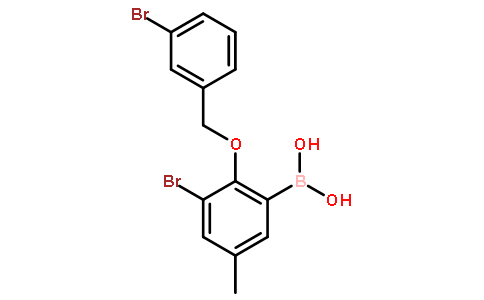 3-溴-2-(3’-溴苄氧基)-5-甲基苯基硼酸