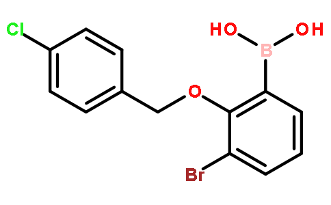 3-溴-2-(4’-氯苄氧基)苯基硼酸