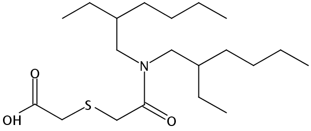 2-((2-(bis(2-ethylhexyl)amino)-2-oxoethyl)thio)acetic acid