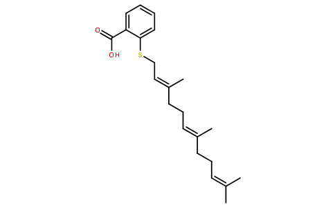 2-[[(2E,6E)-3,7,11-三甲基-2,6,10-十二烷三烯-1-基]硫代]苯甲酸