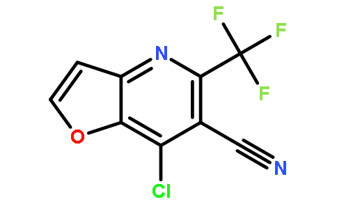 7-chloro-5-(trifluoromethyl)furo[3,2-b]pyridine-6-carbonitrile