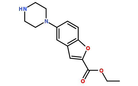 维拉佐酮中间体5-(哌嗪-1-基)苯并呋喃-2-甲酸乙酯