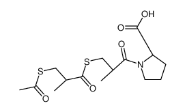 (2S)-1-[(2S)-3-[(2R)-3-acetylsulfanyl-2-methylpropanoyl]sulfanyl-2-methylpropanoyl]pyrrolidine-2-carboxylic acid
