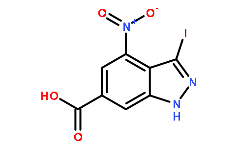 3-碘-4-硝基-1H-吲唑-6-羧酸