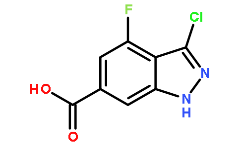 3-氯-4-氟-6-吲唑羧酸