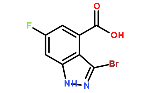 3-溴-6-氟-1H-吲唑-4-羧酸