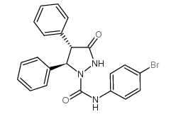 LY 288513,(4S,5R)-N-(4-Bromophenyl)-3-oxo-4,5-diphenyl-1-pyrazolidinecarboxamide