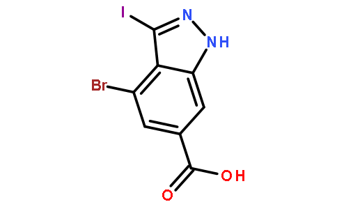 4-溴-3-碘-1H-吲唑-6-羧酸