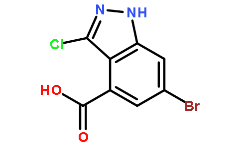 6-溴-3-氯-4-(1H)吲唑 羧酸