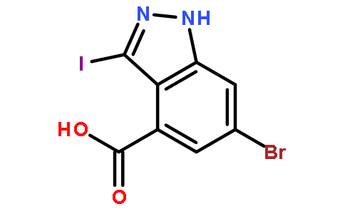 6-溴-3-碘-1H-吲唑-4-羧酸