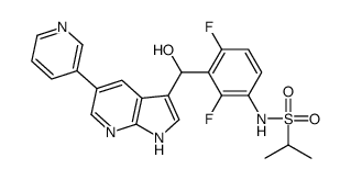 N-(2,4-Difluoro-3-{hydroxy[5-(3-pyridinyl)-1H-pyrrolo[2,3-b]pyrid in-3-yl]methyl}phenyl)-2-propanesulfonamide