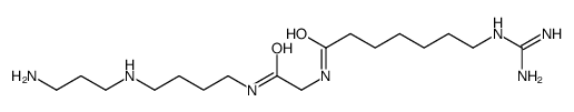 N-[2-({4-[(3-Aminopropyl)amino]butyl}amino)-2-oxoethyl]-7-carbami midamidoheptanamide