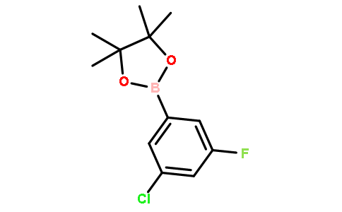 2-(3-氯-5-氟苯基)-4,4,5,5-四甲基-1,3,2-二噁硼烷