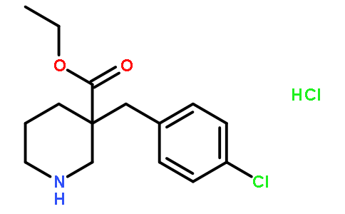 ethyl 3-[(4-chlorophenyl)methyl]piperidine-3-carboxylate
