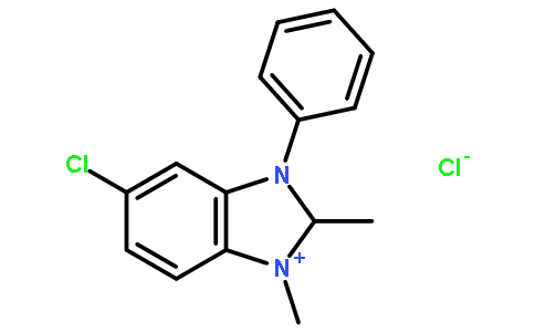 5-chloro-1,2-dimethyl-3-phenyl-1,2-dihydrobenzimidazol-1-ium,chloride75524-10-6