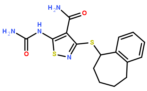 (R)-3-((6,7,8,9-四氢-5H-苯并[7]annulen-5-基)硫代)-5-脲啶异噻唑-4-羧酰胺