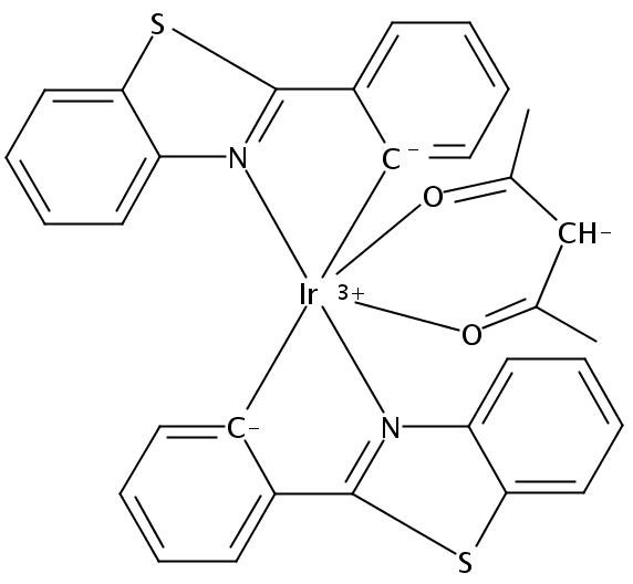 (OC-6-33)-双[2-(2-苯并噻唑基-KN3)苯基-KC](2,4-戊二酮酸-KO,KO')铱