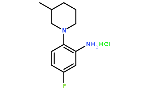 5-Fluoro-2-(3-methylpiperidin-1-yl)anilinehydrochloride