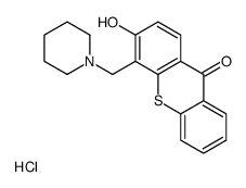3-hydroxy-4-(piperidin-1-ylmethyl)thioxanthen-9-one,hydrochloride