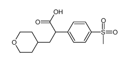 2-(4-methylsulfonylphenyl)-3-(oxan-4-yl)propanoic acid