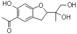 1-[2-(1,2-二羟基-1-甲基乙基)-2,3-二氢-6-羟基-5-苯并呋喃基]乙酮