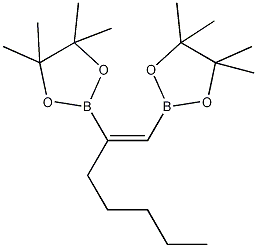 1-庚烯-1,2-二硼酸双(2,3-二甲基-2,3-丁二醇)酯,9