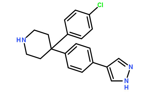 4-(4-氯苯基)-4-[4-(1H-吡唑-4-基)苯基]哌啶