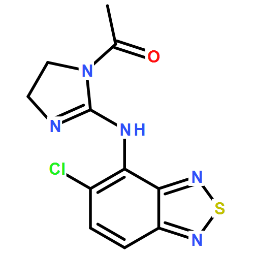 1-[2-[(6-氯-2,1,3-苯并噻二唑-7-基)氨基]-4,5-二氢咪唑-1-基]乙酮