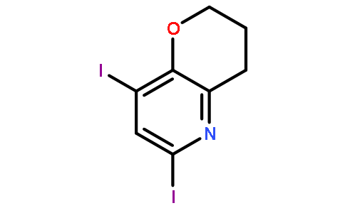 6,8-二碘-3,4-二氢-2H-吡喃并[3,2-b]吡啶