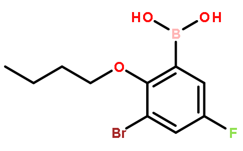 3-溴-2-丁氧基-5-氟苯基硼酸