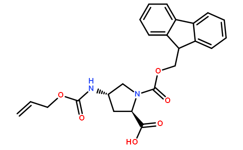 (2R,4s)-4-alloc-氨基-1-Fmoc-吡咯烷-2-羧酸
