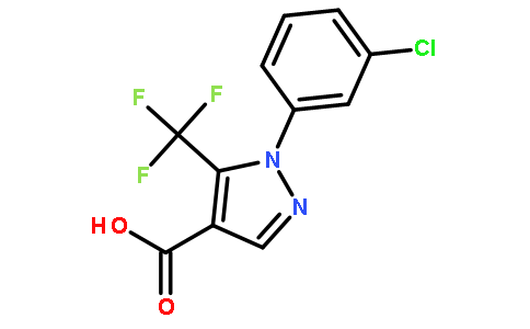 1-(3-氯苯基)-5-(三氟甲基)-1H-吡唑-4-羧酸