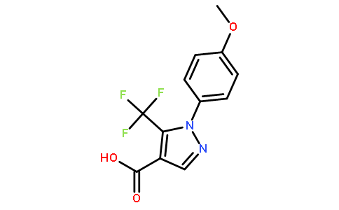 1-(4-甲氧苯基)-5-(三氟甲基)-1H-吡唑-4-羧酸
