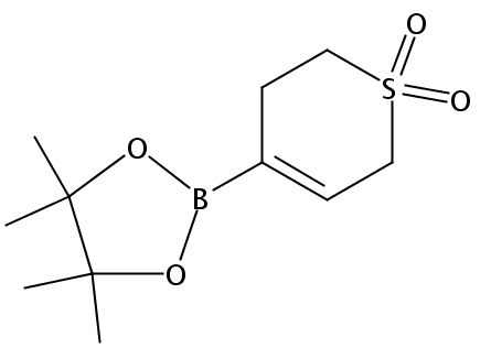 3,6-二氢-4-(4,4,5,5-四甲基-1,3,2-二噁硼烷-2-基)-2H-硫代吡喃 1,1-二氧化物