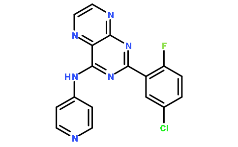 2-(5-氯-2-氟苯基)-4-[(4-吡啶基)氨基]蝶啶